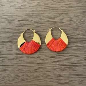 Gorjana pink gold earrings